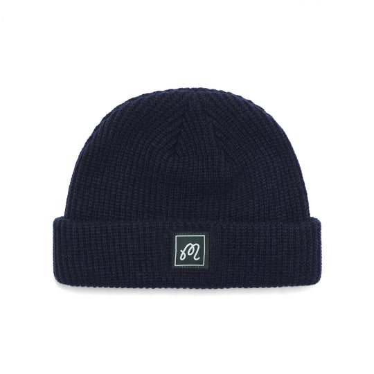 M SCRIPT FISHERMAN’S KNIT BEANIE